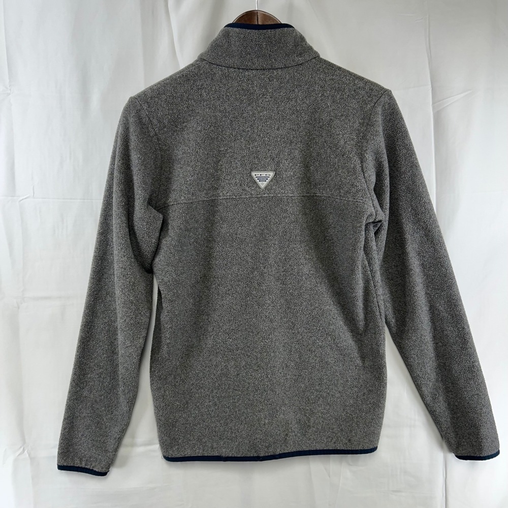 Michigan Wolverines Columbia Fleece Pullover Mens Small Grey PFG Snap - Picture 11 of 13